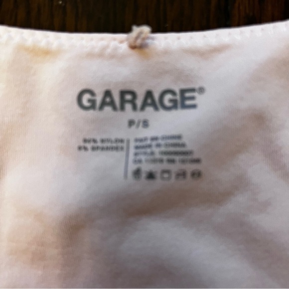 Garage Pink Deep V Neck Ruched Bralette Crop Tank size Small - Picture 6 of 6